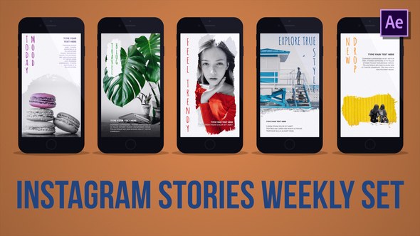 Videohive Instagram Stories Weekly Set Product Promo template preview