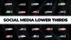 Videohive Social Media Lower Thirds 57130584 Titles template preview