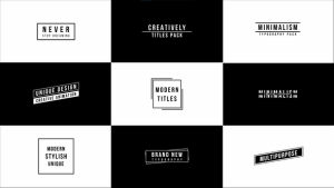 Videohive Contrast Titles 50414820 Titles template preview