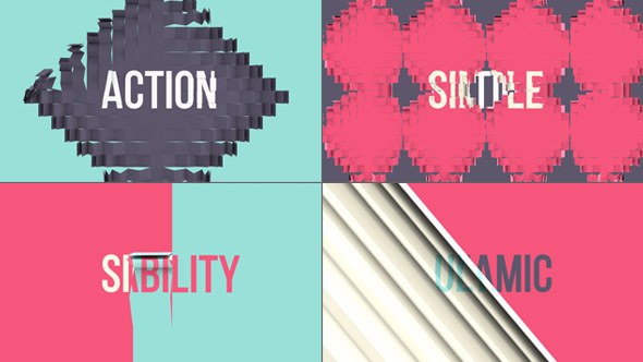 Six 3d Transitions Vol.2 Video Displays template preview