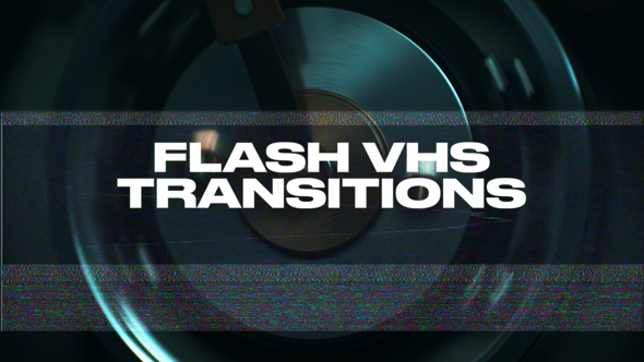 Videohive Flash VHS Transitions Elements template preview