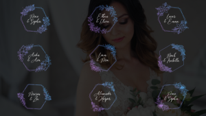 Videohive Wedding Titles - Hexagon Frames Titles template preview