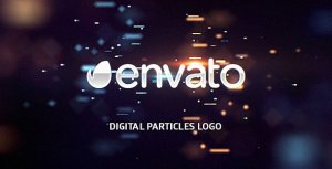 Videohive Digital Particles Logo Logo Stings template preview