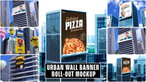 Videohive Banner Unroll Animation вЂ“ Vertical Version for Social Media Ads & Stories Product Promo template preview