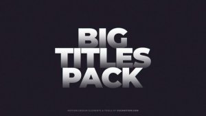 Videohive Titles - Big Titles template preview