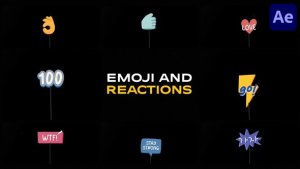 Videohive Emoji And Reactions for After Effects Titles template preview
