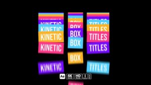Videohive Kinetic Box Titles Titles template preview