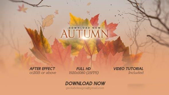 Videohive Autumn Titles 34094241 Openers template preview