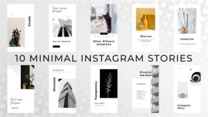 Videohive Minimal Instagram Stories 30175852 Broadcast-packages template preview