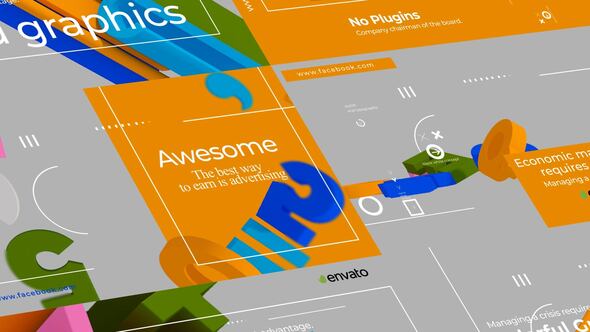 Videohive Typographic Scenes 52095794 Titles template preview
