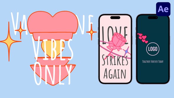 Videohive Sweet Valentines Greetings in Motion Openers template preview