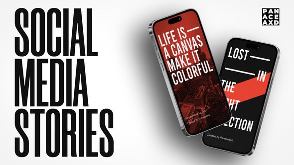 Videohive Social Media Stories // AE Video Displays template preview