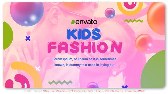 Videohive Kids Fashion Slideshow Openers template preview