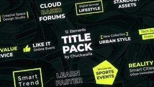 Videohive Title Pack 59812890 Titles template preview
