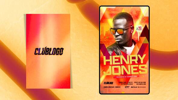 Videohive Animated Nightclub Flyer Template 59198292 Video Displays template preview