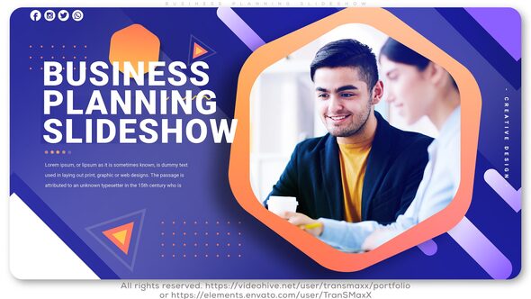 Videohive Business Planning Slideshow Openers template preview