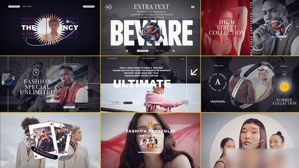 Videohive Fashion Portfolio Intro Openers template preview