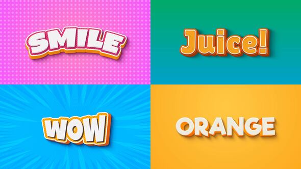 Videohive Text Effect - 3D Style 06 Titles template preview