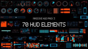Videohive Massive HUD Pack 3 Video Displays template preview