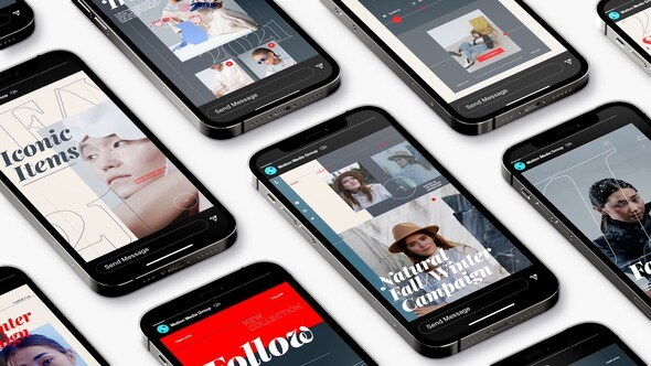 Videohive Typographic Fashion Stories Product Promo template preview