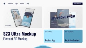 Videohive Smartphone 3D Mockup App Promo Product Promo template preview