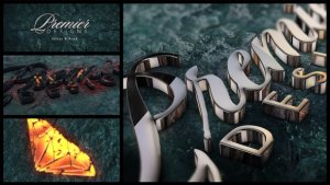 Gold-Silver-Metal And Hot Stone Logo Stings template preview
