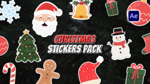 Videohive Christmas Stickers Pack Elements template preview
