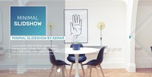Minimal Slideshow Video Displays template preview