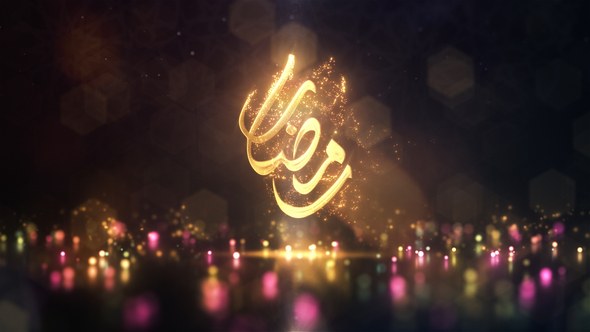 Videohive Ramadan Kareem Particles Logo Intro Logo Stings template preview