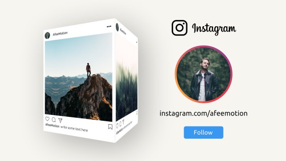 Instagram Promo Video Displays template preview
