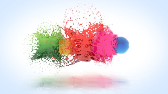Videohive Colorful Splatter Logo Reveal Logo Stings template preview