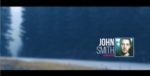 Square Lower Third Video Displays template preview