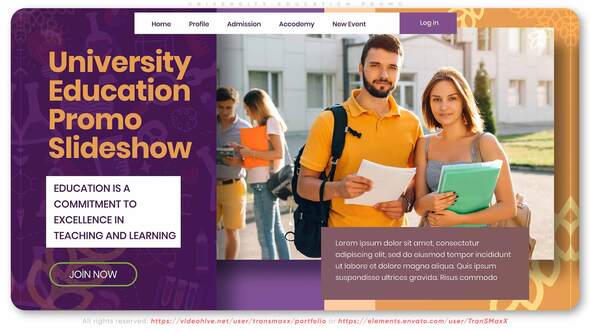 Videohive University Education Promo Video Displays template preview