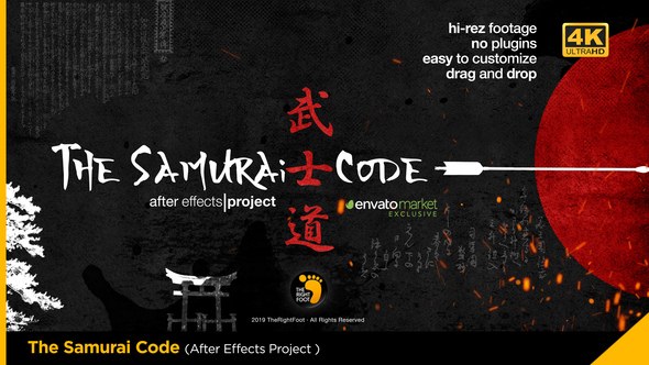 Videohive The Samurai Code Opener Openers template preview