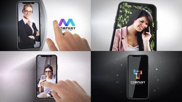 Videohive Phone X Logo Reveals Logo Stings template preview