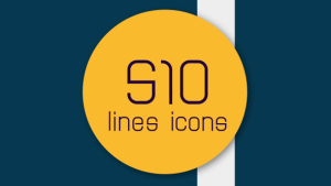 Videohive 510 Line Icons Elements template preview