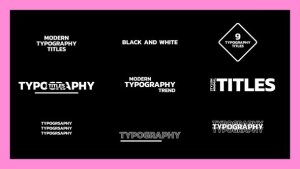 Videohive Typography Titles Text Titles template preview