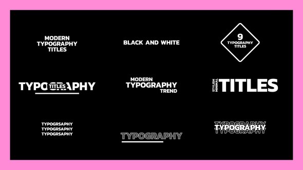 Videohive Typography Titles Text Titles template preview