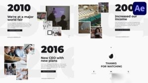 Videohive Clean Corporate Timeline Presentation for After Effects Openers template preview