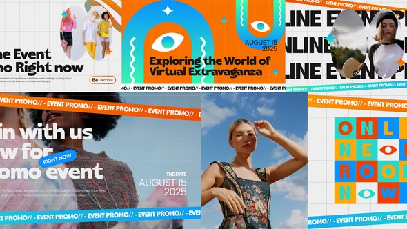 Videohive Online Event Promo After Effect Video Displays template preview