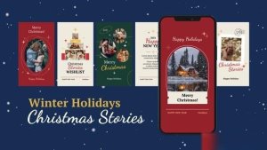 Videohive Winter Holidays Christmas Stories Openers template preview