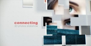 Videohive Connecting 3D Photos Slideshow Video Displays template preview