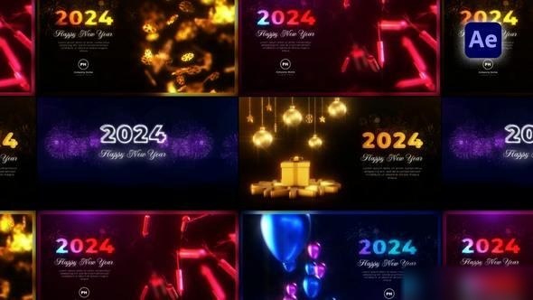 Videohive New Year Greetings Pack Openers template preview