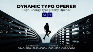 Dynamic Typo Opener Video Displays template preview