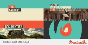 Broadcast Design Lines Package Video Displays template preview