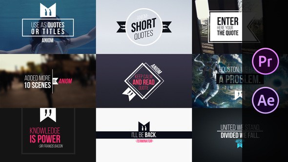 Short Quotes Video Displays template preview