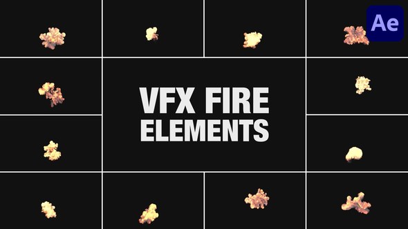 Videohive VFX Fire Elements for After Effects 53503413 Elements template preview