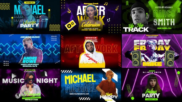 Videohive Music Freeze Frame 59242314 Elements template preview