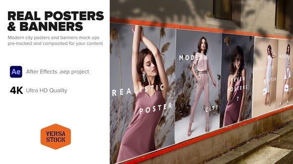 Videohive Real City Posters & Banners Video Displays template preview