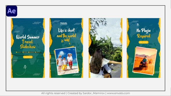 Videohive Travel Instagram Story 47383372 Video Displays template preview